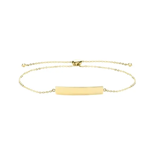 9ct Yellow Gold Id Pull Style Bracelet 1.30g